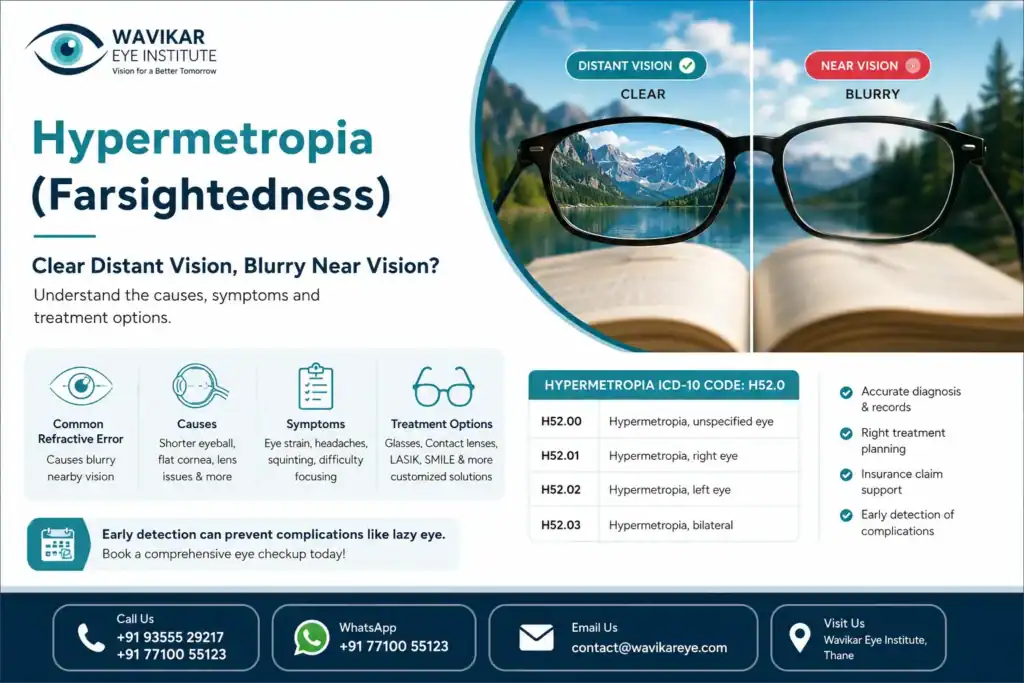 Hypermetropia (Hyperopia): Symptoms, Causes & Treatment