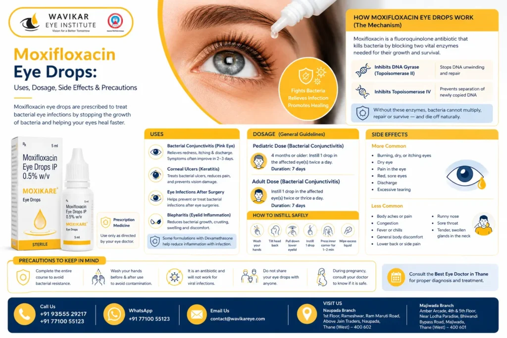 Moxifloxacin Eye Drops USES